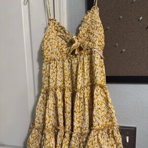 Yellow Floral Sundress